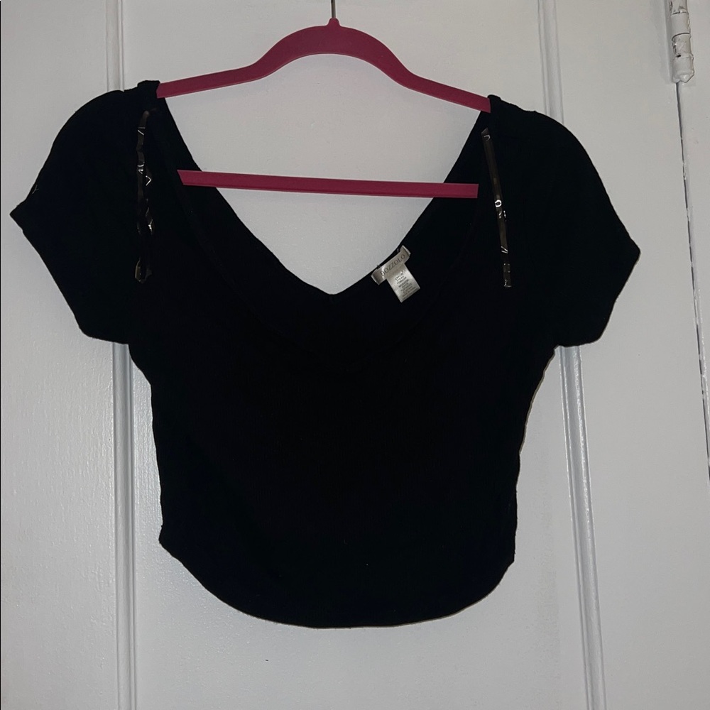 Bozzolo V neck scoop tee